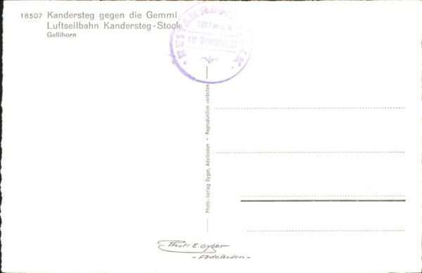 Kandersteg BE Luftseilbahn – Bild 2