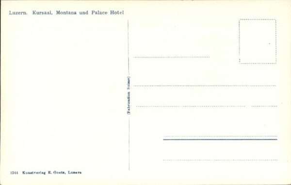 Luzern LU Kursaal Montana Palace Hotel – Bild 2