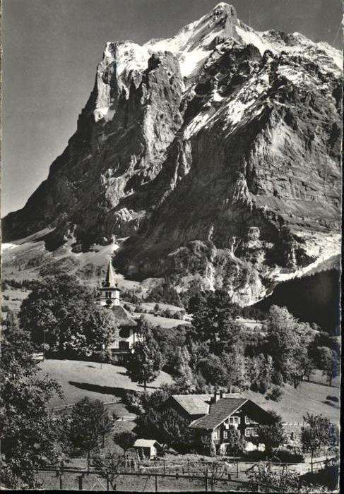Grindelwald Kirche Wetterhorn