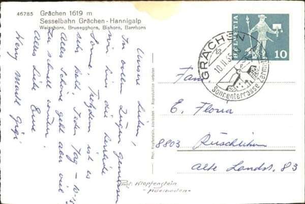Graechen VS Sesselbahn Hannigalp – Bild 2