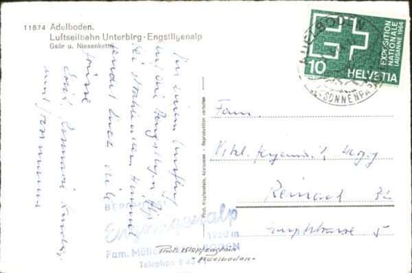 Adelboden Luftseilbahn Unterbirg Engstligenalp – Bild 2