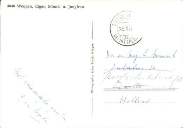 Wengen  BE Eiger Mönch Jungfrau – Bild 2