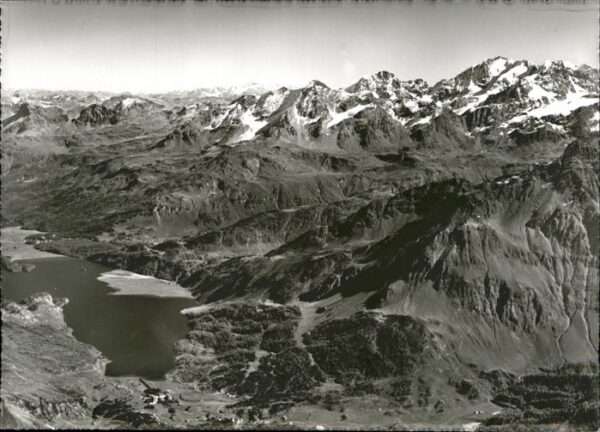 Maloja GR Fliegeraufnahme Silsersee Bernina