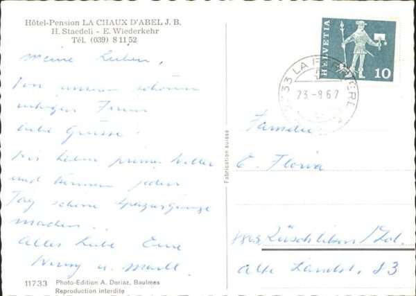 La Ferriere BE Hotel Pension La chaux D Abel – Bild 2