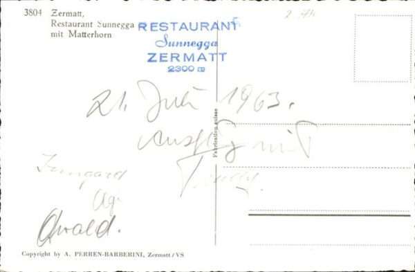 Zermatt VS Restaurant Sunnegga
Matterhorn – Bild 2