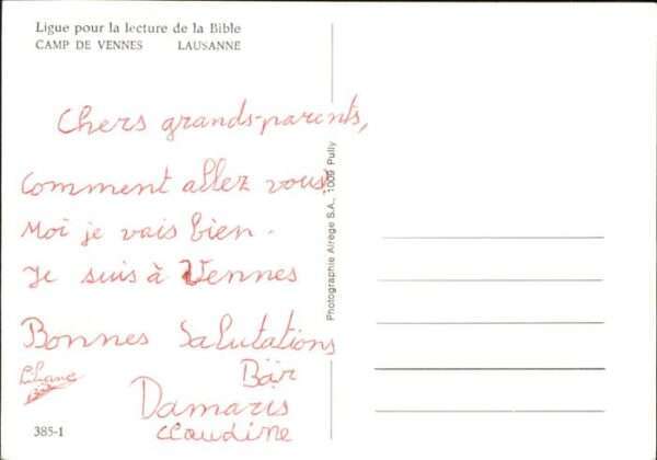 Lausanne VD Ligue pour la lecture de la Bible
Camp – Bild 2
