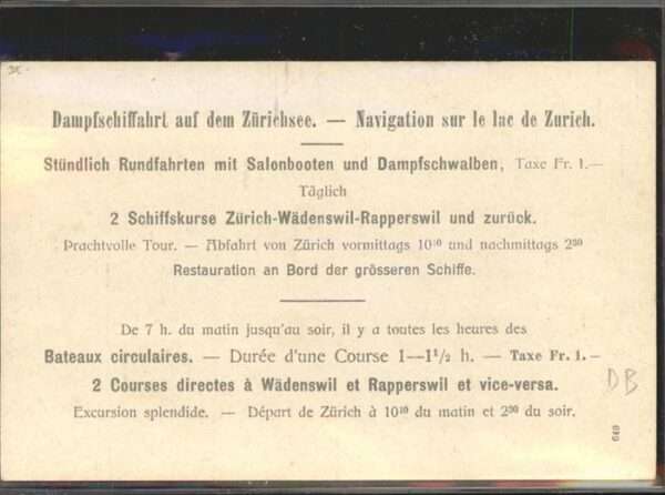 Zuerichsee Dampfschifffahrt – Bild 2