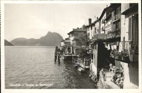 Gandria Lago di Lugano Monten S. Salvatore