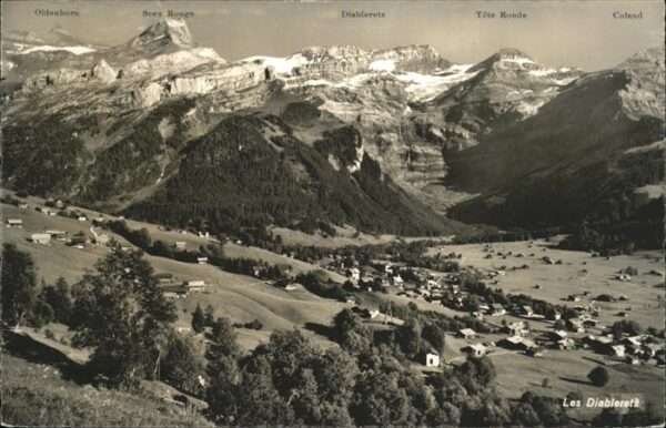 Les Diablerets Diablerets Gesamtansicht