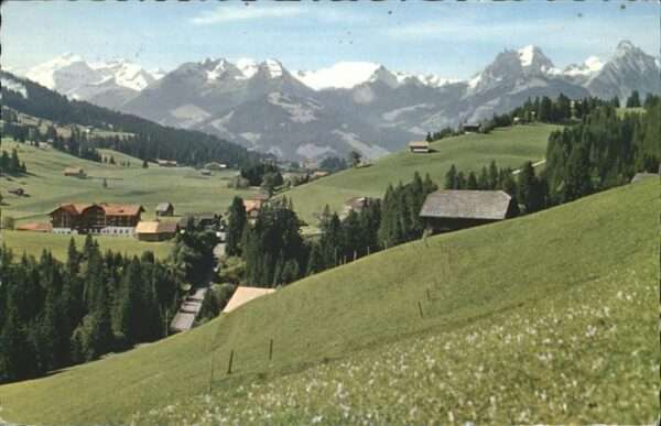 Saanenmoeser Saanen Panorama Oldenhorn Diabletrets