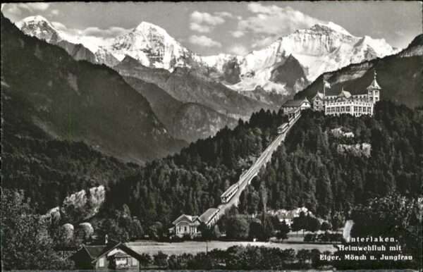 Interlaken BE Heimwehfluh Eiger Mönch Jungfrau