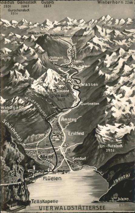Vierwaldstaettersee Landkarte