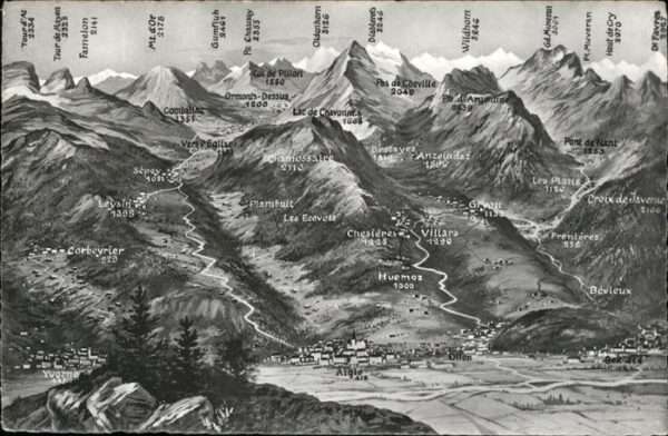 Villars Chesieres Landkarte