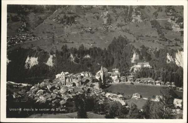 Vissoie Luftbild