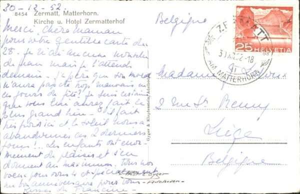 Zermatt VS Matterhorn Hotel Zermatterhof – Bild 2