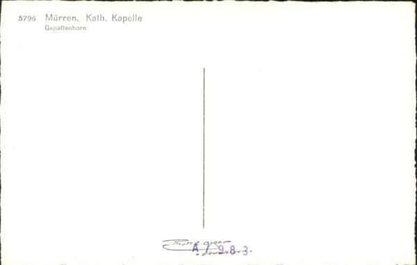 Muerren BE Kath. Kapelle Gspaltenhorn – Bild 2