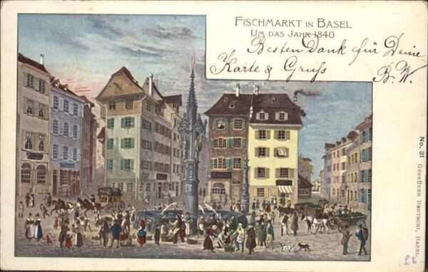 Basel BS Fischmarkt 1840