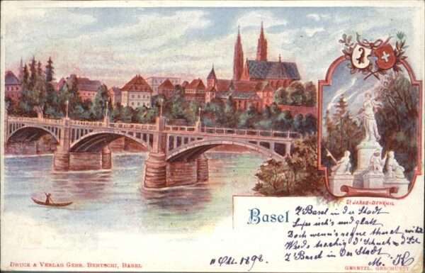 Basel BS Rheinbrücke St. Jakob-Denkmal