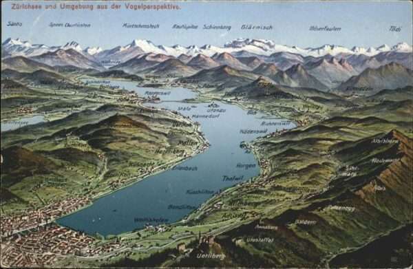 Zuerichsee Fliegeraufnahme