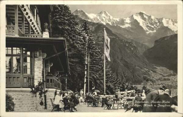 Interlaken BE Harder Kulm Eiger Mönch Jungfrau