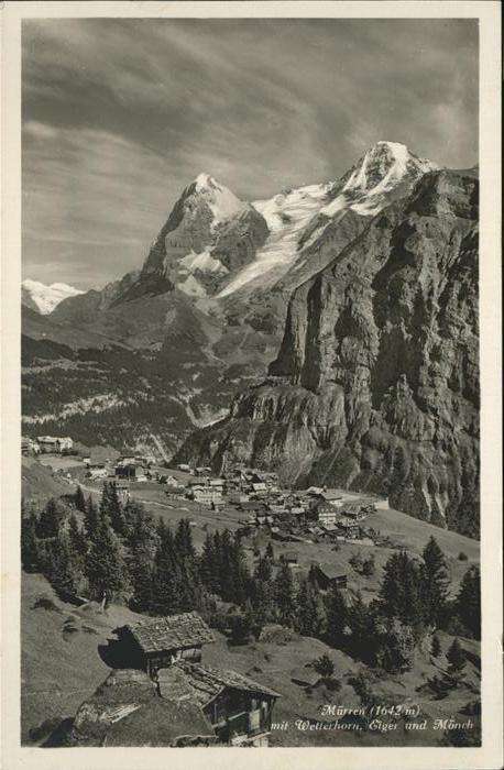 Muerren BE Wetterhorn Eiger Mönch