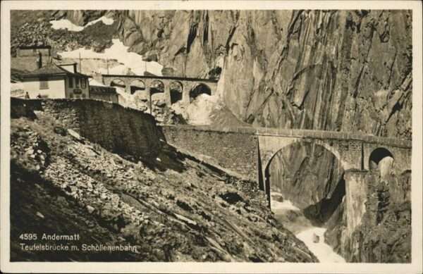 Andermatt Teufelsbrücke Schöllenenbahn
