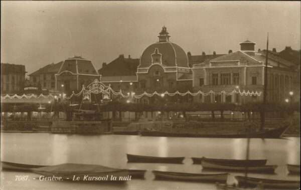 Geneve GE Kursaal la nuit