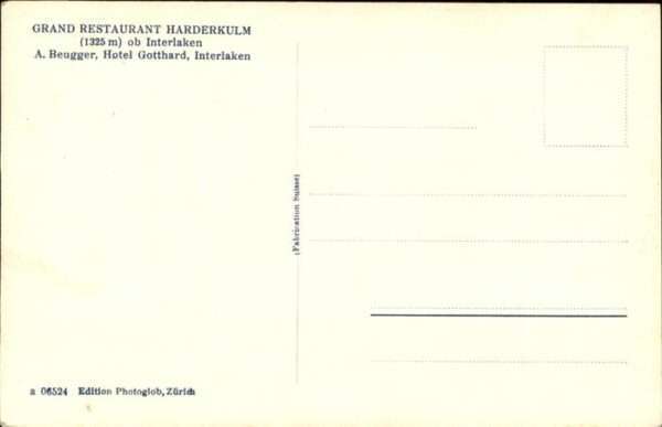 Interlaken BE Grand Restaurant Harderkulm – Bild 2