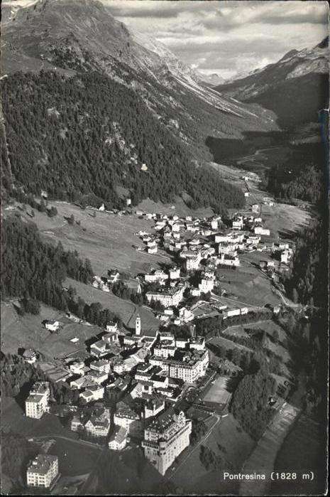 Pontresina Fliegeraufnahme