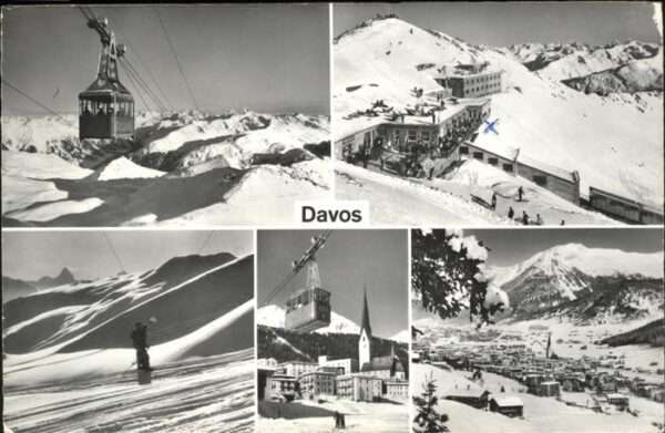 Davos GR Seilbahn Ski