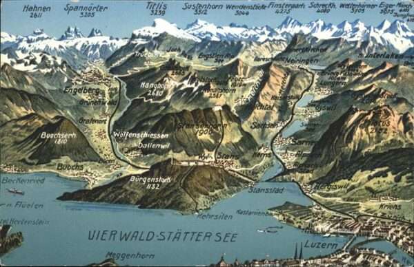 Vierwaldstaettersee Fliegeraufnahme