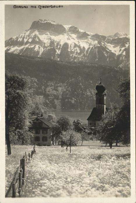 Gersau Vierwaldstaettersee Niederbauen