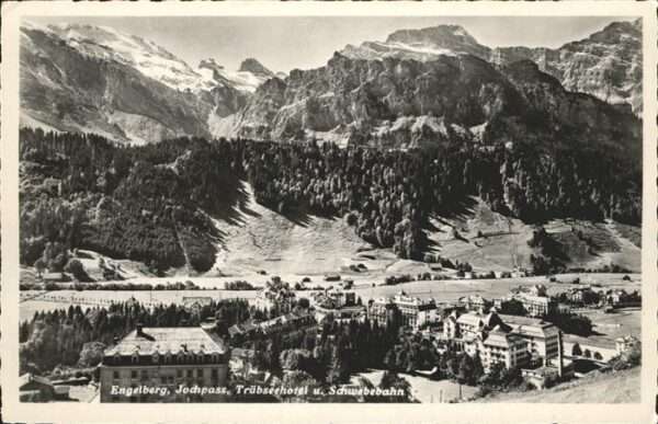 Engelberg OW Jochpass Trübsee Hotel Schwebebahn