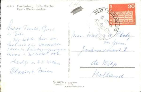 Beatenberg Kirche Eiger Mönch Jungfrau – Bild 2