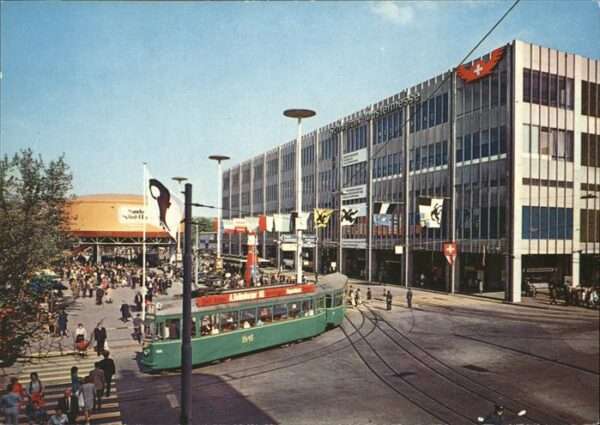 Basel BS Schweizer Mustermesse Strassenbahn