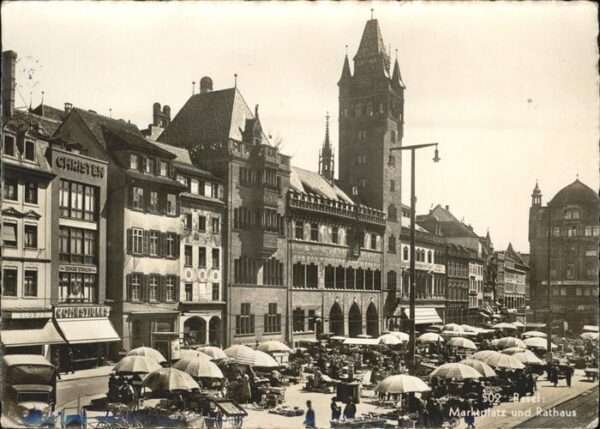 Basel BS Marktplatz Rathaus