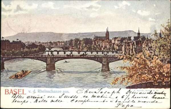 Basel BS Brücke Kutsche