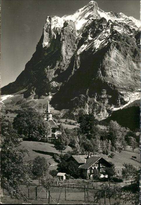 Grindelwald Kirche Wetterhorn