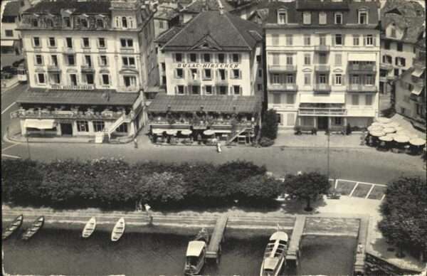 Zuerich [?] Hotel Du Lac Hirschen Hotel Goldene