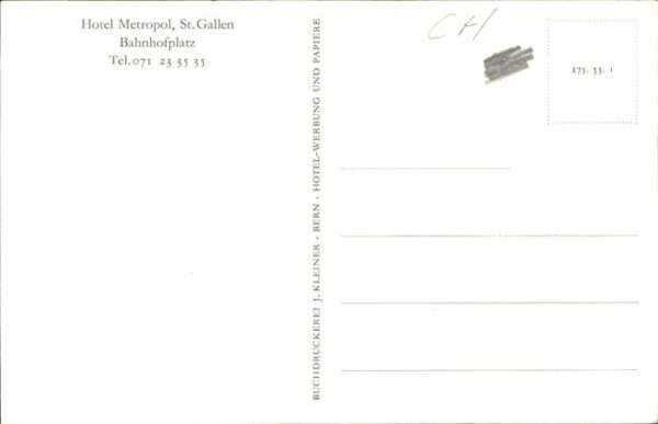 St Gallen SG Hotel Metropol – Bild 2