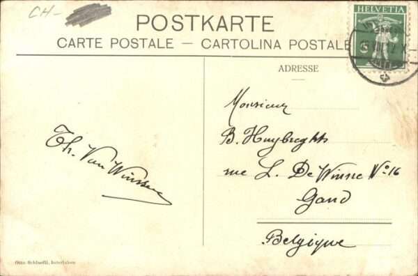 Interlaken BE Hotel Bahnhof Pension Bristol Kutsche – Bild 2