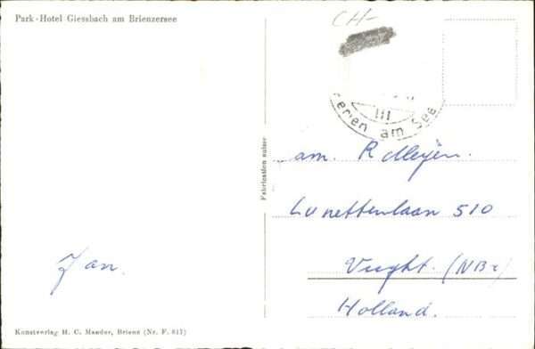 Brienzersee BE Park Hotel Giessbach Schiff – Bild 2