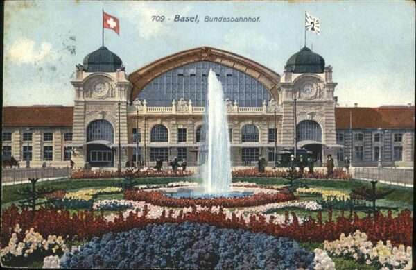 Basel BS Bundesbahnhof Springbrunnen