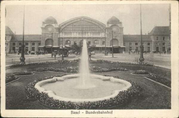 Basel BS Bundesbahnhof Springbrunnen Strassenbah