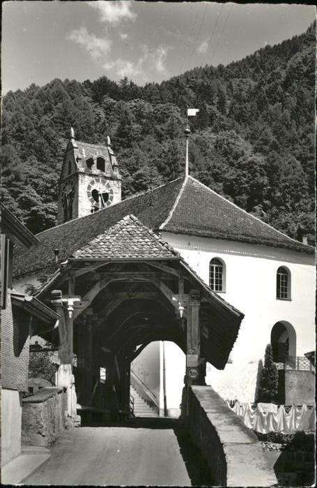 Gsteig Holzbrücke Kirche