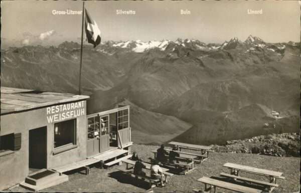 Weissfluh Restaurant Gross Litzner Silvretta Buin