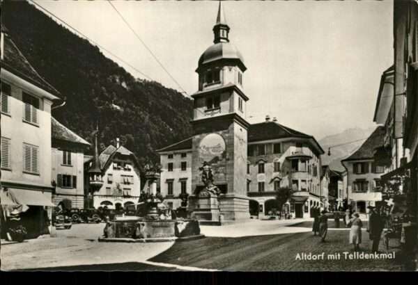 Altdorf UR Tell Denkmal  Brunnen