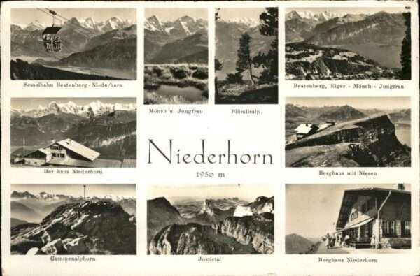 Niederhorn Berghaus Niesen Eiger Mönch Jungfrau Be