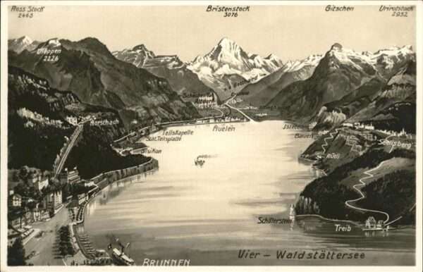 Brunnen SZ Vierwaldstättersee Schiff