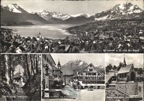 Kuessnacht Gedächtnisskapelle Dorfplatz Pilatus Te